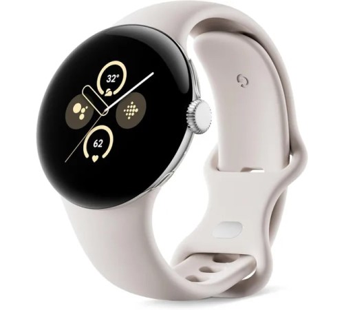 Умные часы Google Pixel Watch 2 LTE Polished Silver Case / Porcelian Band, GB