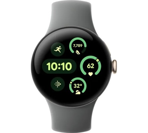 Умные часы Google Pixel Watch 3 WiFi 41 mm Champagne Gold Aluminum Case / Hazel Active Band, US