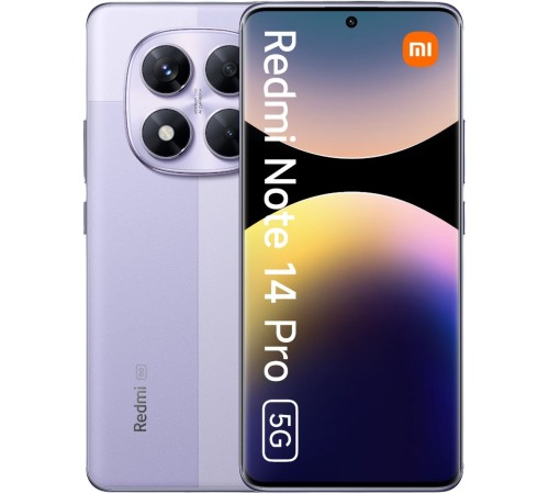 Смартфон Xiaomi Redmi Note 14 Pro 12/512 ГБ EU, 5G, NFC, NanoSIM + nanoSIM/eSIM, фиолетовый Смартфон Xiaomi Redmi Note 14 Pro 12/512 ГБ EU, 5G, NFC, NanoSIM + nanoSIM/eSIM, фиолетовый