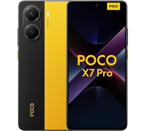 Смартфон Xiaomi POCO X7 Pro 5G 8/256ГБ, GB, Dual nano SIM, желтый Смартфон Xiaomi POCO X7 Pro 5G 8/256ГБ, GB, Dual nano SIM, желтый