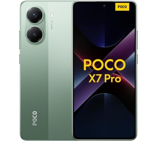 Смартфон Xiaomi POCO X7 Pro 5G 8/256ГБ, GB, Dual nano SIM, зеленый Смартфон Xiaomi POCO X7 Pro 5G 8/256ГБ, GB, Dual nano SIM, зеленый