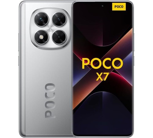 Смартфон Xiaomi POCO X7 5G 12/512ГБ, GB, Dual nano SIM, серебристый (без ЗУ)