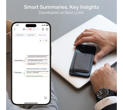 Цифровой диктофон Plaud Note с поддержкой ChatGPT Starlight