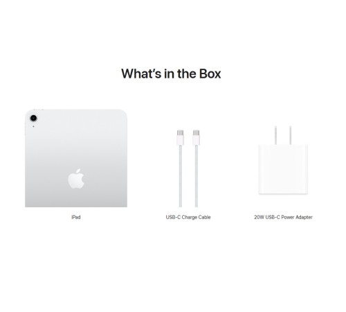 Планшет Apple iPad 11 2025 256 ГБ Wi-Fi серебристый US