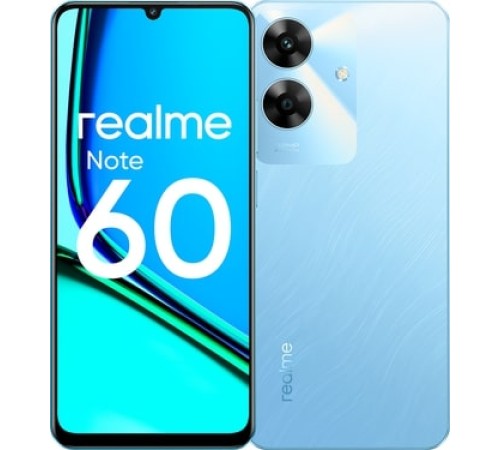 Смартфон Realme Note 60 6/128GB Dual nanoSIM, RU, голубой Смартфон Realme Note 60 6/128GB Dual nanoSIM, RU, голубой