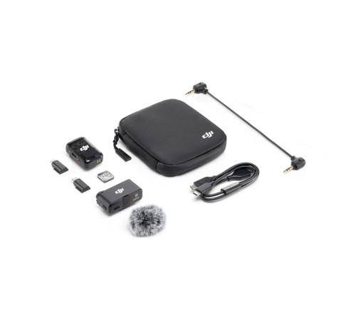 Беспроводной микрофон DJI Mic 2 (2 TX + 1 RX), черный Беспроводной микрофон DJI Mic 2 (2 TX + 1 RX), черный