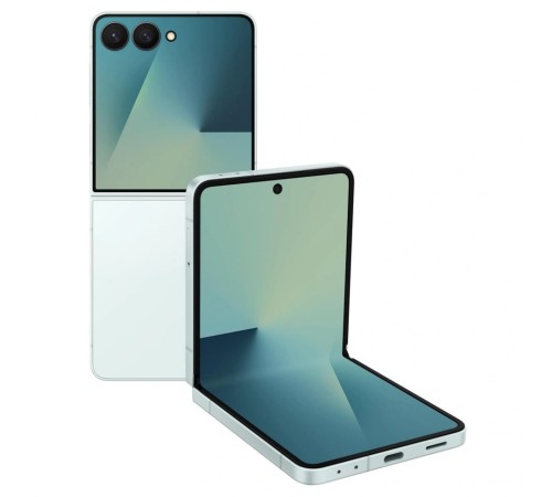 Смартфон Samsung Galaxy Z Flip7 12/256 ГБ, Dual: nano SIM + eSIM, мятный Смартфон Samsung Galaxy Z Flip7 12/256 ГБ, Dual: nano SIM + eSIM, мятный