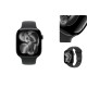 Apple Watch S11 42mm Jet Black Aluminum Case with Black Sport Band S/M