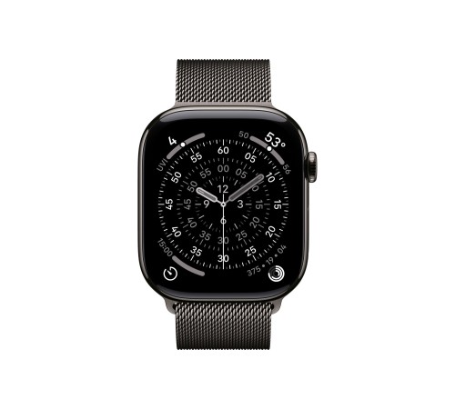 Apple Watch S11 46mm GPS + Cellular, 46mm Slate Titanium Case with Slate Milanese Loop M/L