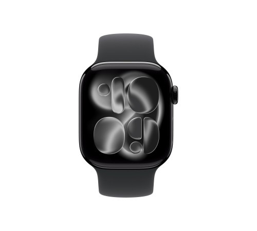 Apple Watch S11 42mm Jet Black Aluminum Case with Black Solo Loop Size 6 Apple Watch S11 42mm Jet Black Aluminum Case with Black Solo Loop Size 6