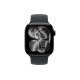 Apple Watch S11 42mm Jet Black Aluminum Case with Black Solo Loop Size 7