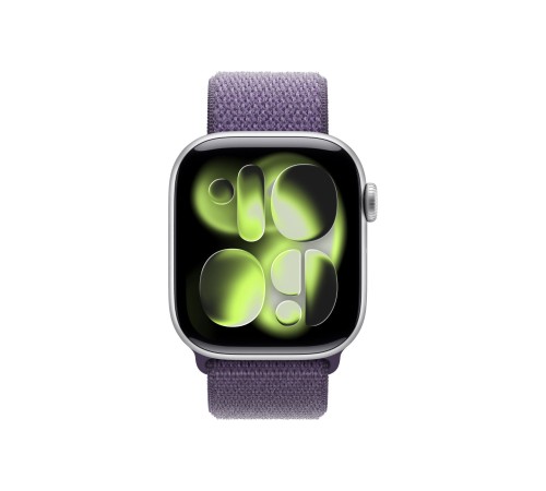 Apple Watch S11 42mm Silver Aluminum Case with Purple Fog Sport Loop