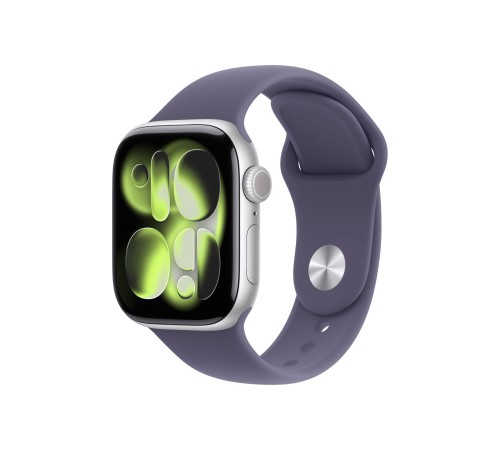 Apple Watch S11 46mm Silver Aluminum Case with Purple Fog Sport Band M/L Apple Watch S11 46mm Silver Aluminum Case with Purple Fog Sport Band M/L