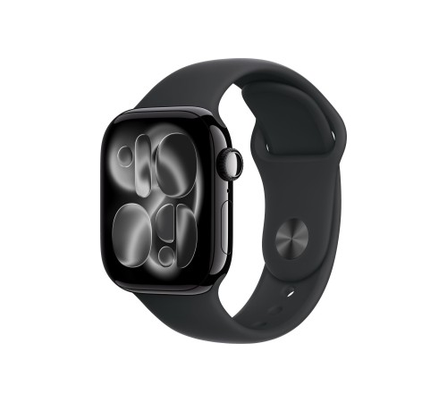Apple Watch S11 46mm GPS + Cellular, Jet Black Aluminum Case with Black Sport Band M/L