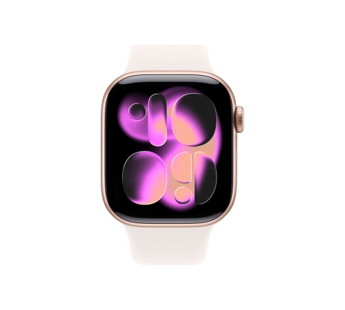 Apple Watch S11 42mm Rose Gold Aluminum Case with Light Blush Sport Band M/L Apple Watch S11 42mm Rose Gold Aluminum Case with Light Blush Sport Band M/L