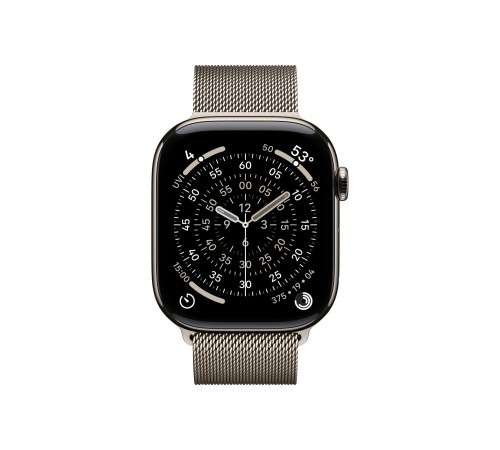 Apple Watch S11 46mm GPS + Cellular, Natural Titanium Case with Natural Milanese Loop M/L Apple Watch S11 46mm GPS + Cellular, Natural Titanium Case with Natural Milanese Loop M/L