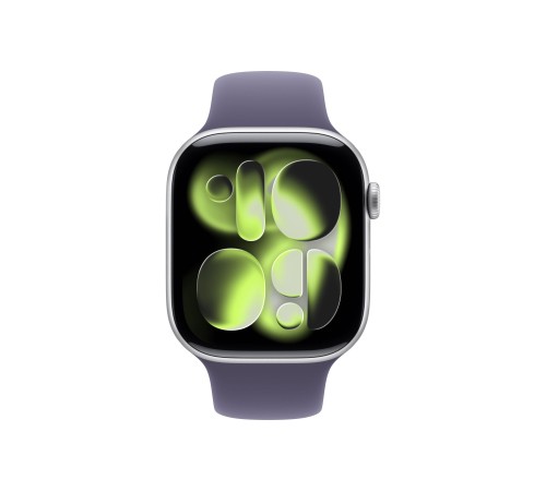 Apple Watch S11 46mm Silver Aluminum Case with Purple Fog Sport Band M/L Apple Watch S11 46mm Silver Aluminum Case with Purple Fog Sport Band M/L