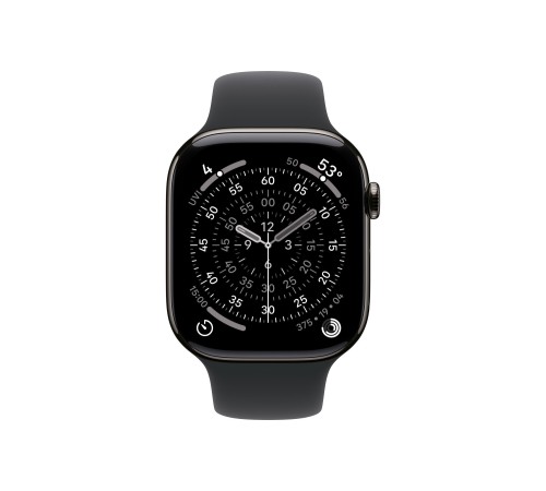 Apple Watch S11 46mm GPS + Cellular, Slate Titanium Case with Black Sport Band S/M Apple Watch S11 46mm GPS + Cellular, Slate Titanium Case with Black Sport Band S/M