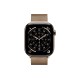 Apple Watch S11 46mm GPS + Cellular, Gold Titanium Case with Gold Milanese Loop S/M