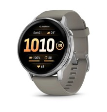 Умные часы Garmin Venu 4 45mm Silver Bezel With Silver Gray Silicone Band 010-03014-01