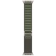 Умные часы Apple Watch Ultra 49 мм Titanium Case, титановый/зеленый Alpine Loop (M)