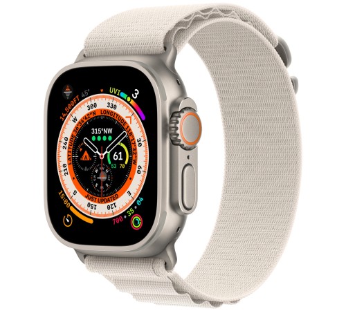 Умные часы Apple Watch Ultra 49 мм Titanium Case, титановый/звездный Alpine Loop (M)