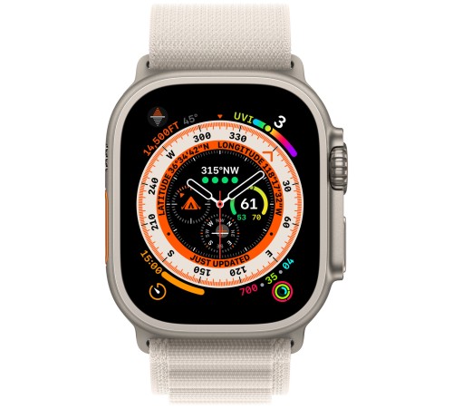 Умные часы Apple Watch Ultra 49 мм Titanium Case, титановый/звездный Alpine Loop (M)