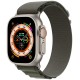 Умные часы Apple Watch Ultra 49 мм Titanium Case, титановый/зеленый Alpine Loop (S)