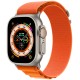 Умные часы Apple Watch Ultra 49 мм Titanium Case, титановый/оранжевый Alpine Loop (S)