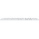 Клавиатура Apple Magic Keyboard White Numeric Touch ID EN/RU (MK2C3)