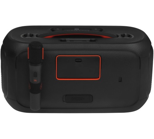 Портативная акустика JBL PartyBox On-The-Go 2 c 1 микрофоном, 100 Вт, черный
