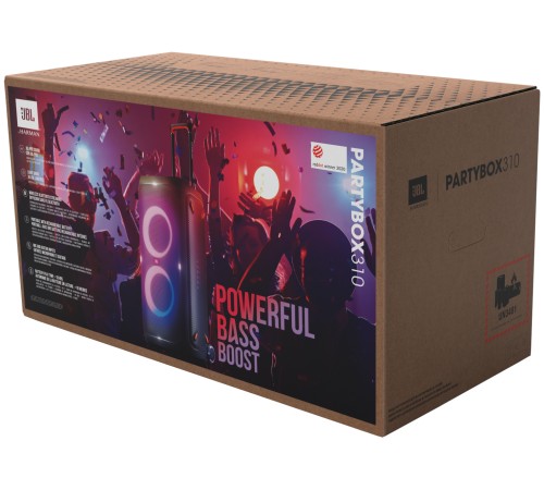 Портативная акустика JBL Partybox 310, 240 Вт, черный