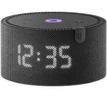 Умная колонка Яндекс Новая Станция Мини (с часами) с Алисой, черный оникс