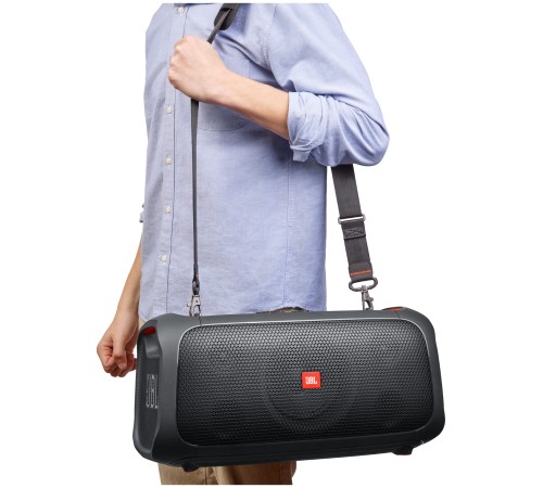 Портативная акустика JBL PartyBox On-The-Go, 100 Вт, (2 микрофона), черный Портативная акустика JBL PartyBox On-The-Go, 100 Вт, (2 микрофона), черный