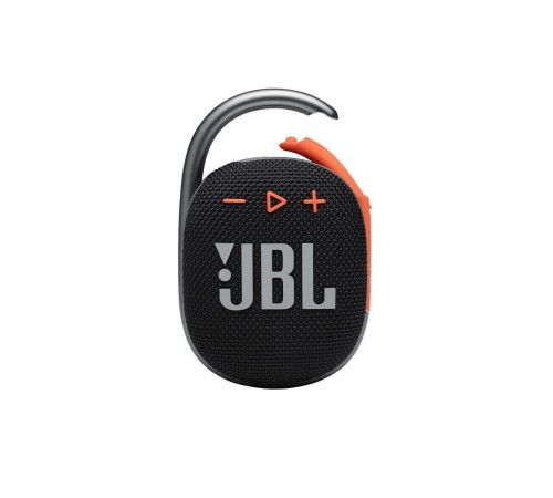 Портативная акустика JBL Clip 4, 5 Вт, черный/оранжевый