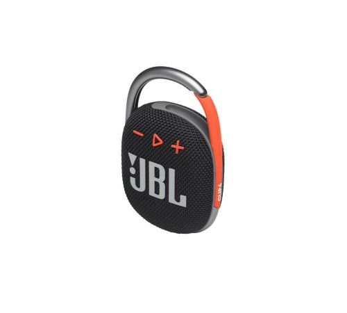Портативная акустика JBL Clip 4, 5 Вт, черный/оранжевый