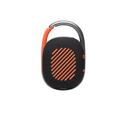 Портативная акустика JBL Clip 4, 5 Вт, черный/оранжевый