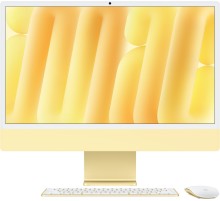 Apple iMac 24 Retina 4K (M4 10-Core CPU, GPU 10-Core, 16 ГБ, 1 ТБ) (Z1EL000DS, Z1EK000TF) Желтый