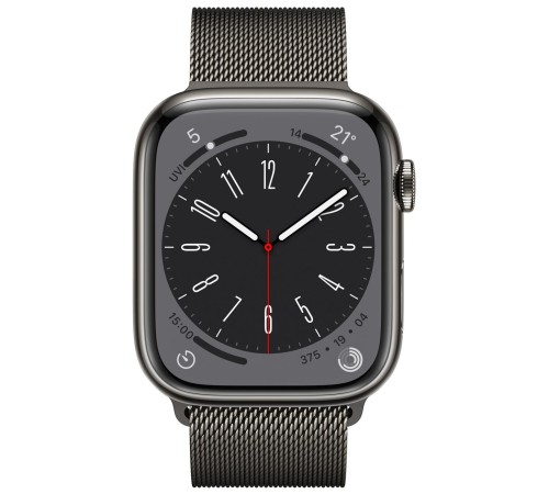 Умные часы Apple Watch Series 8 45 мм Steel Case, graphite milanese