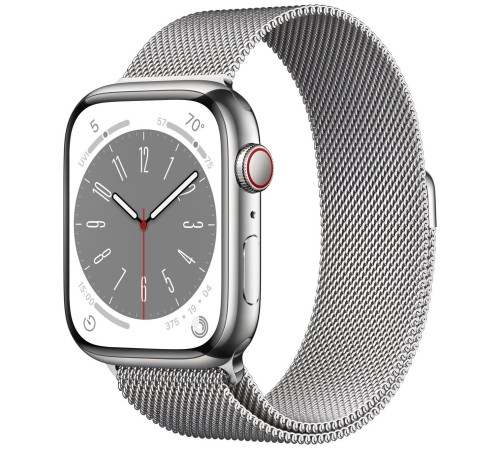 Умные часы Apple Watch Series 8 41 мм Steel Case, silver milanese