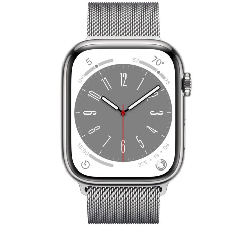Умные часы Apple Watch Series 8 41 мм Steel Case, silver milanese