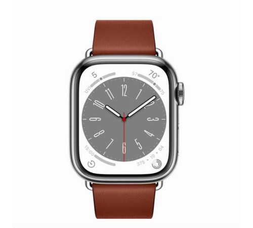 Умные часы Apple Watch Series 8 41 мм Silver Stainless Steel Case, brown modern buckle