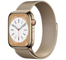 Умные часы Apple Watch Series 8 41 мм Steel Case, gold milanese MNJF3FD/A Умные часы Apple Watch Series 8 41 мм Steel Case, gold milanese MNJF3FD/A