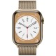 Умные часы Apple Watch Series 8 41 мм Steel Case, gold milanese MNJF3FD/A