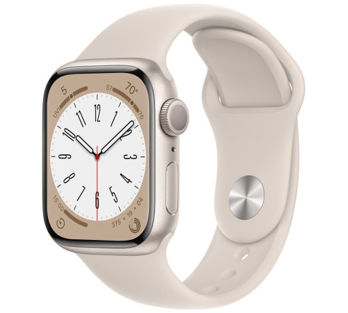 Умные часы Apple Watch Series 8 41 мм Aluminium Case starlight Sport Band