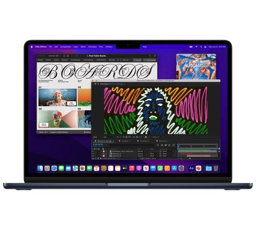 Apple MacBook Air 13.6 2022 MN703LL/A (M2 CPU 8-Core, GPU 10-Core, 16GB, 1TB) Midnight